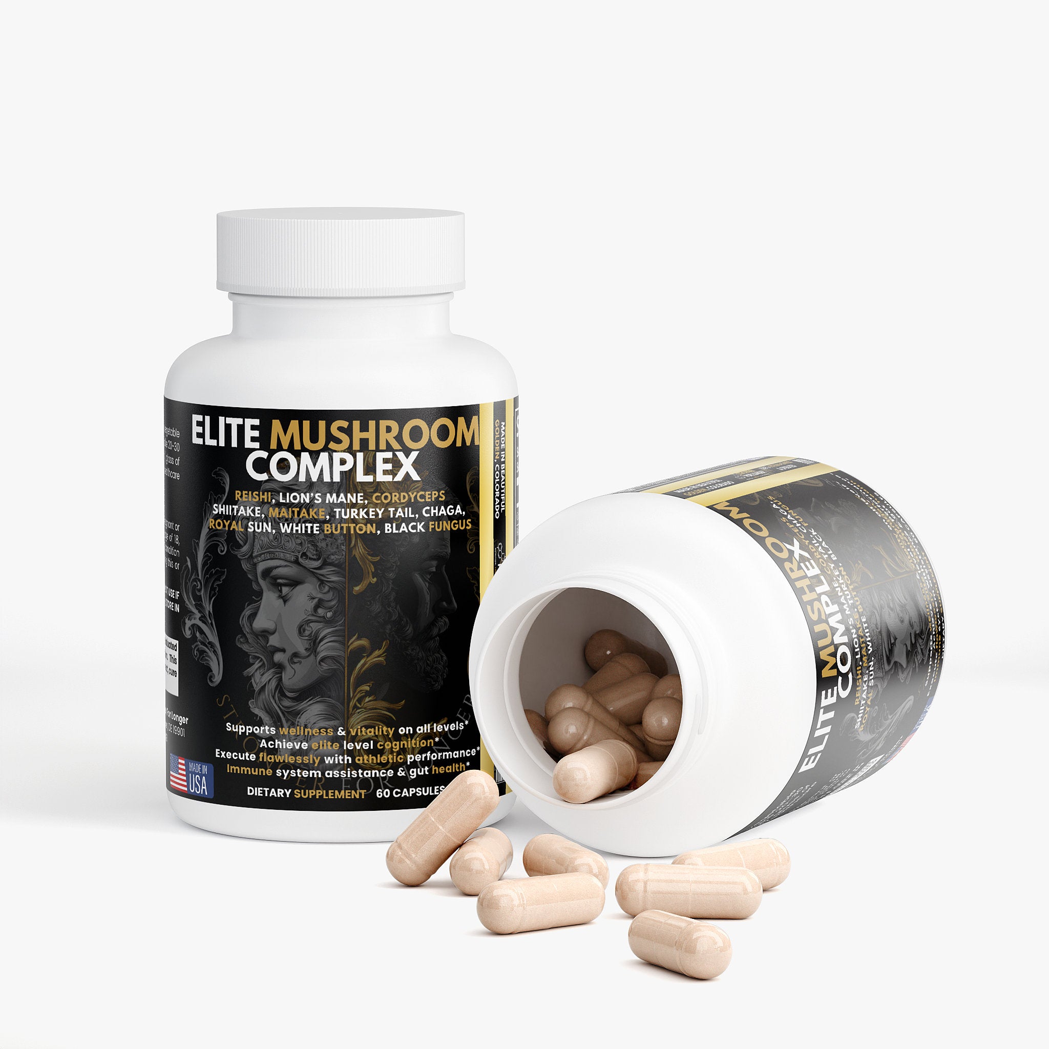 MindFuel Mushroom Nootropic Stack: 4-in-1 Daily Brain Optimizer