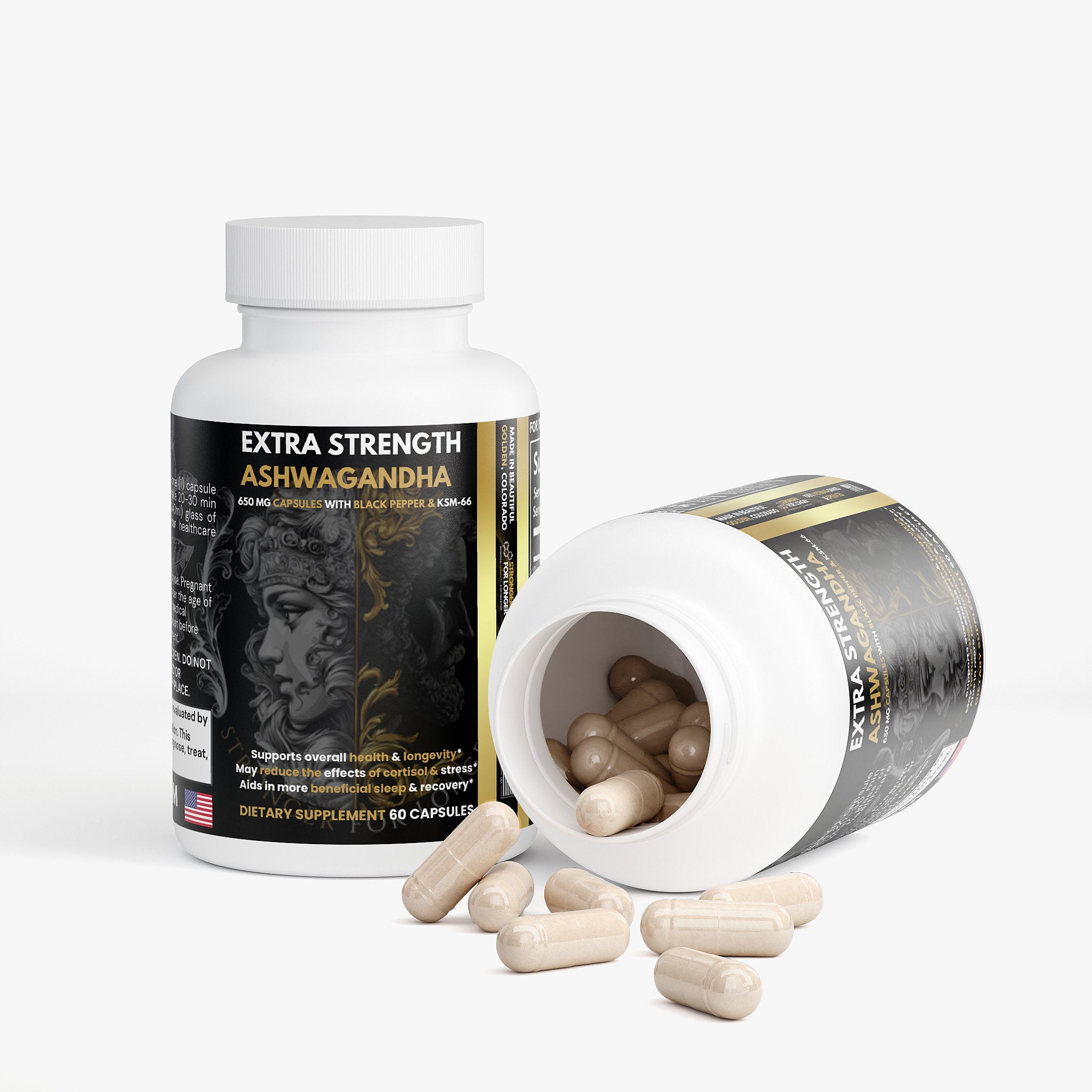 100% Pure Ashwagandha with KSM-66: Anxiety & Stress Relief