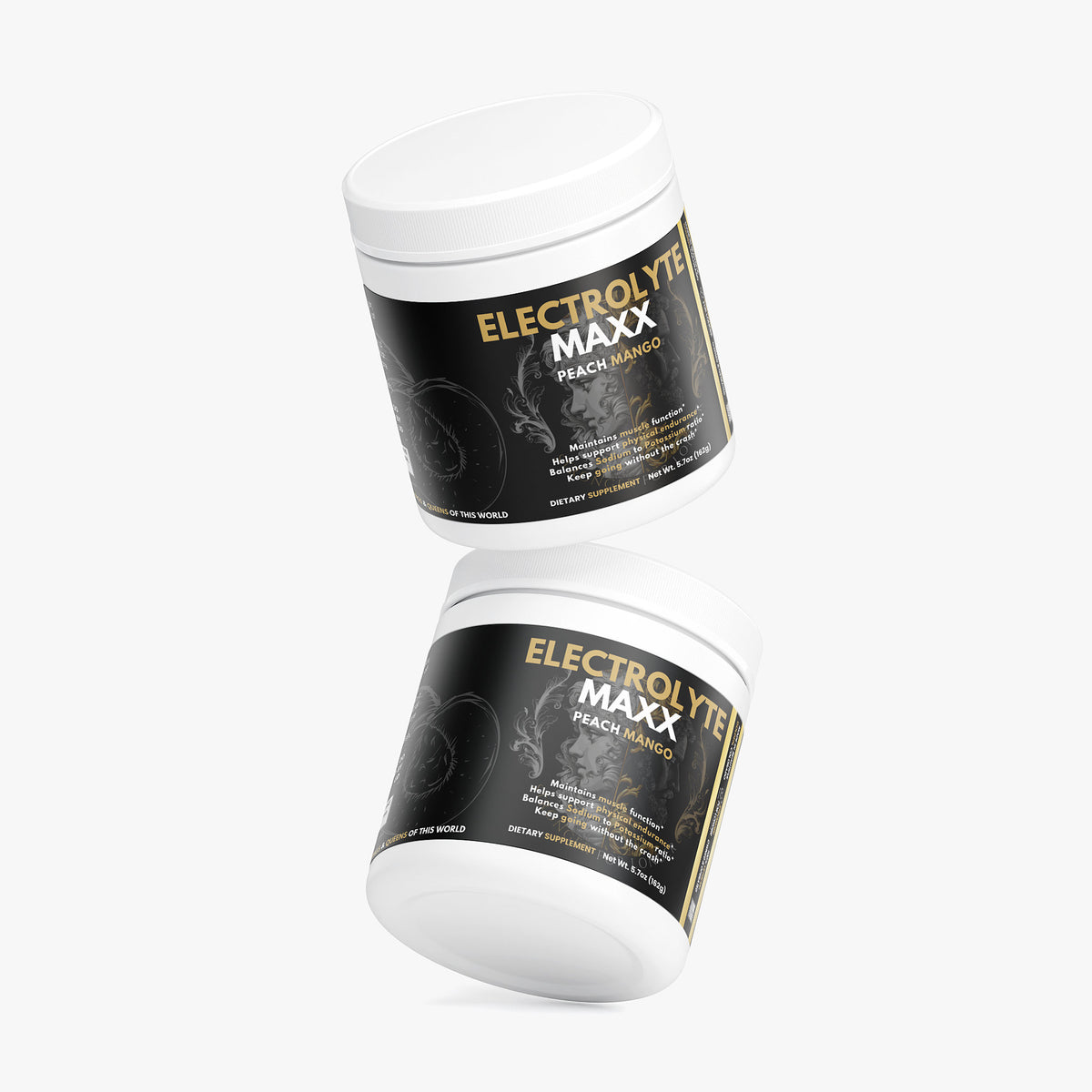 Electrolyte Maxx: Peach Mango Sugar-Free, Caffeine-Free Electrolyte Drink Mix for Hydration Support