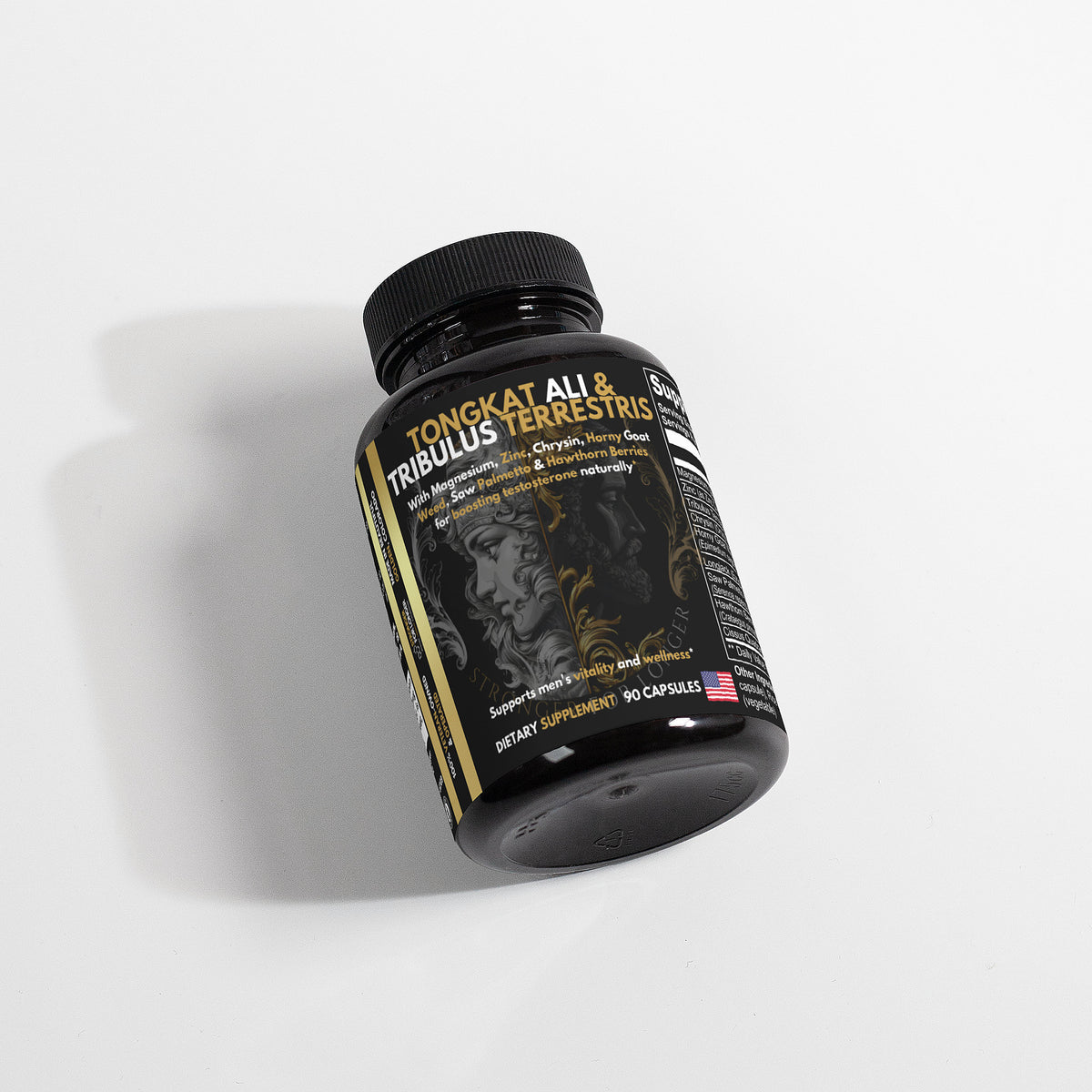 Tongkat Ali & Tribulus: 90 Capsules, Men’s Vitality & Drive Support Complex
