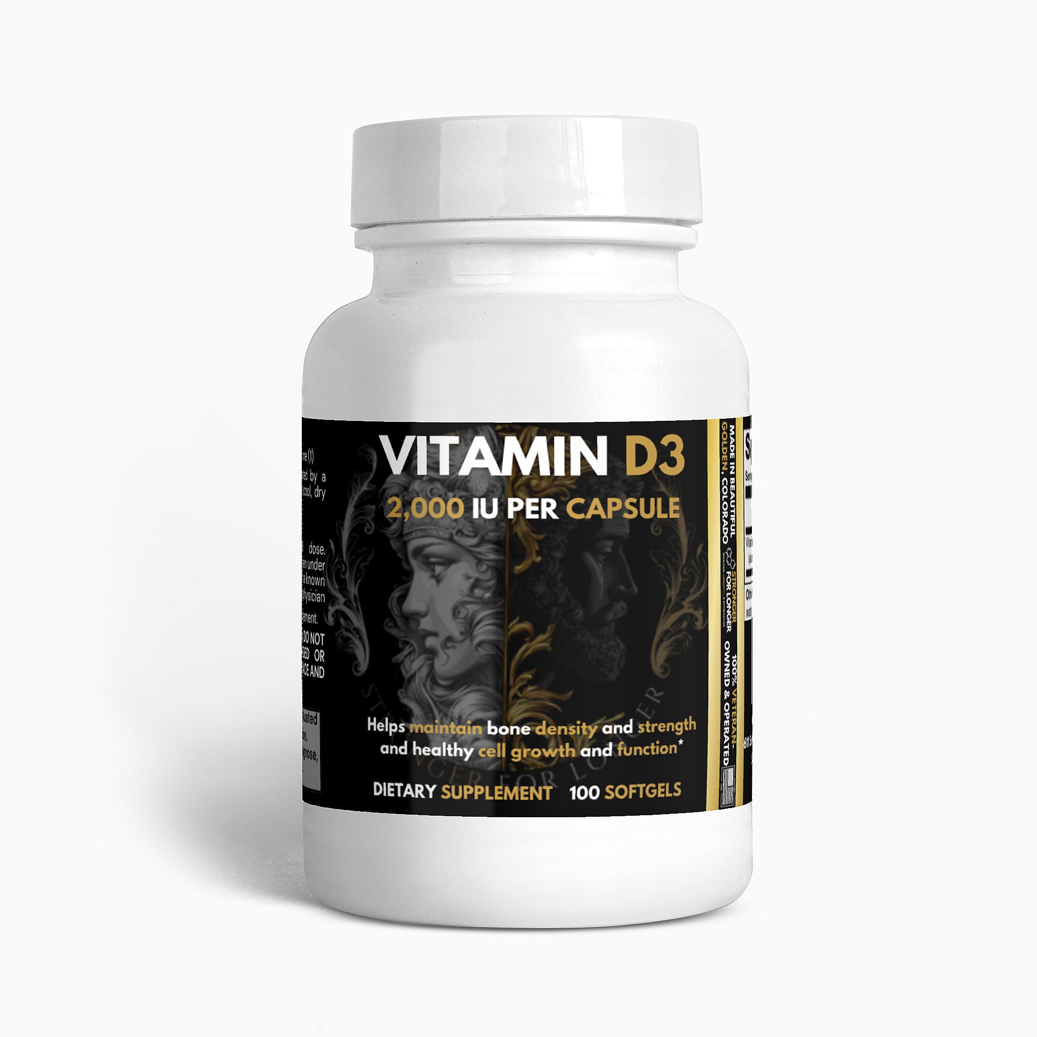 Vitamin D3 - 2,000 IU: Heart, Bones & Brain Health