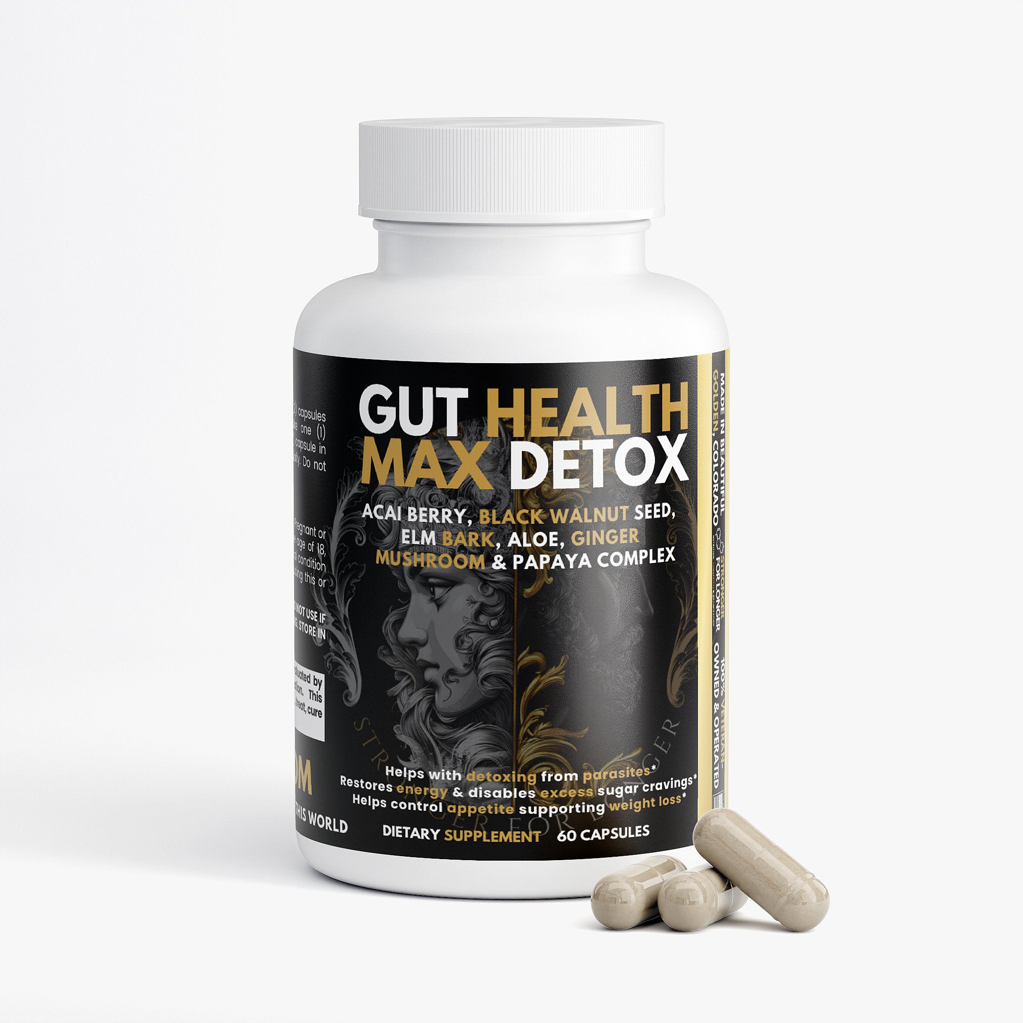 Gut Health Max Detox: Black Walnut, Acai & Elm Bark
