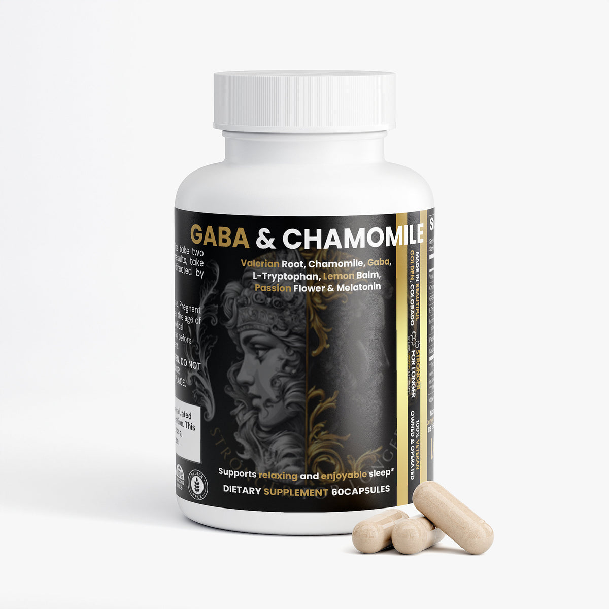 Perfect Sleep Formula: 60 Capsules with GABA, Chamomile & Valerian for Restful Sleep Support