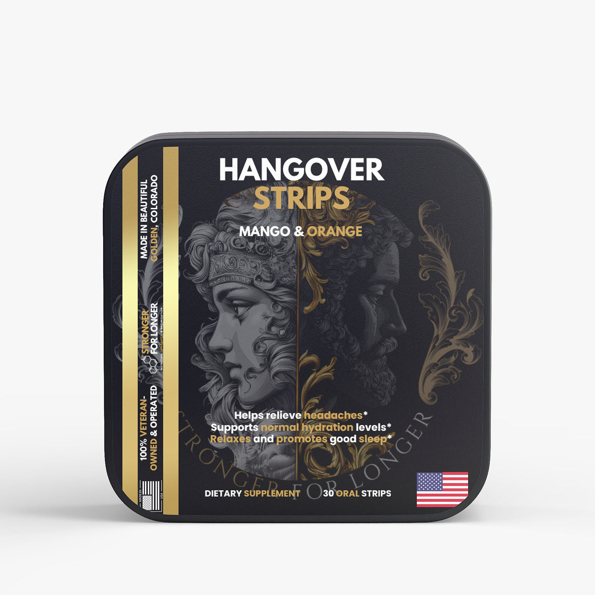 Recovery Oral Strips: Mango Orange, 30 Strips for Post-Night-Out Wellness Support