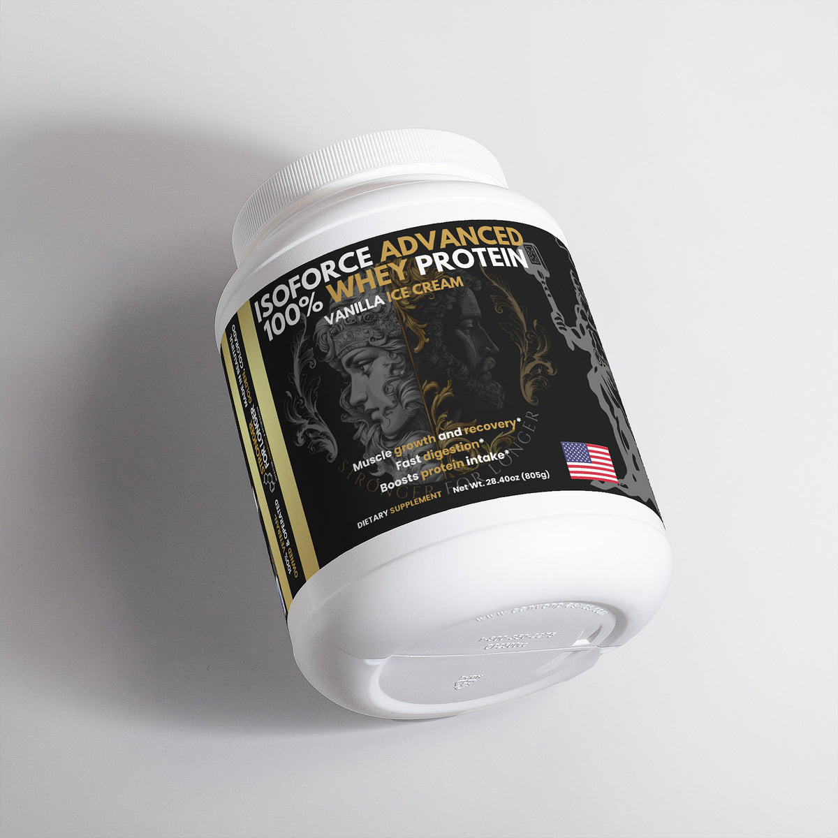 IsoForce Advanced 100% Whey Protein Isolate: Vanilla Ice Cream with 22g Protein per Serving