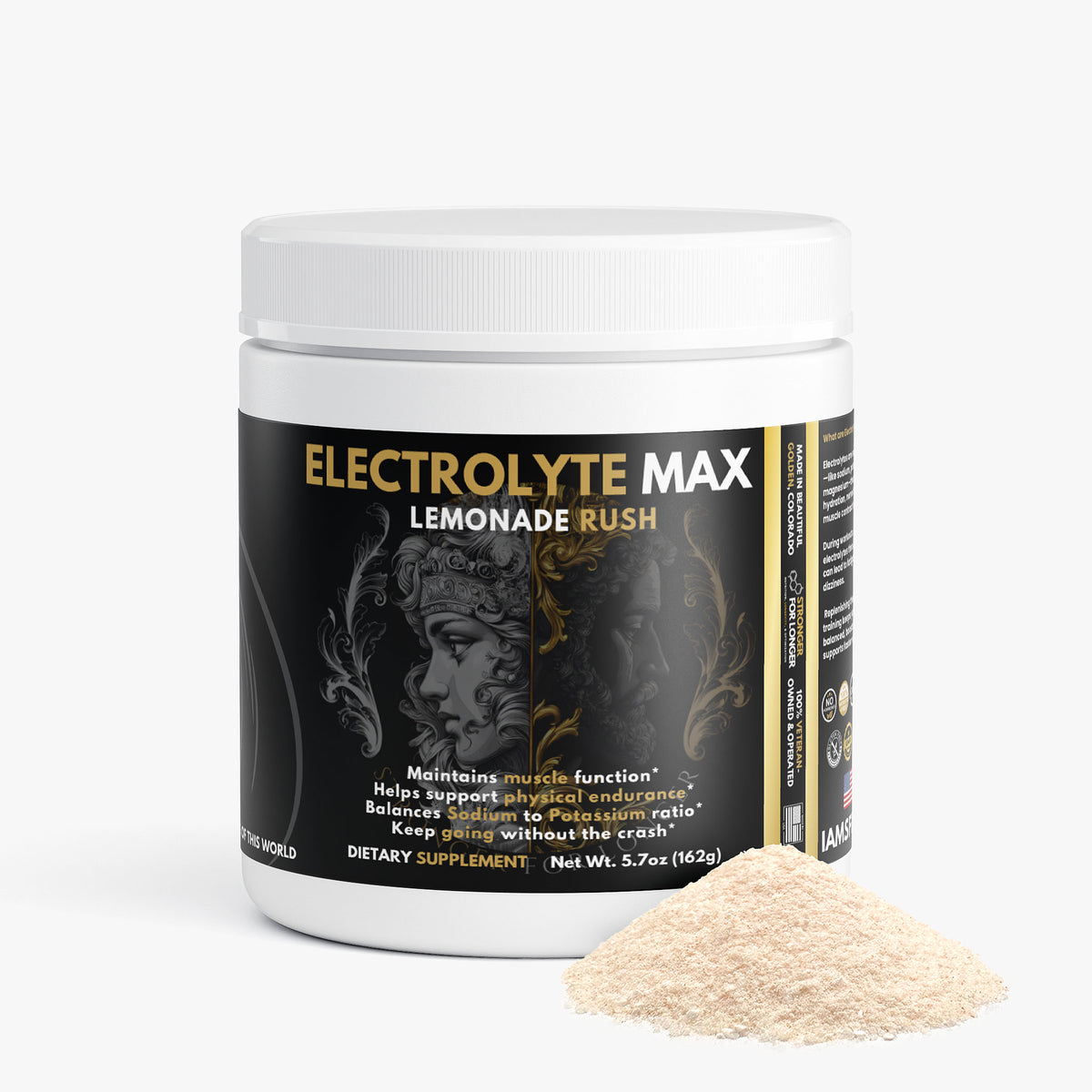 Electrolyte Max: Lemonade Rush Sugar-Free Electrolyte Drink Mix for Daily Hydration Support