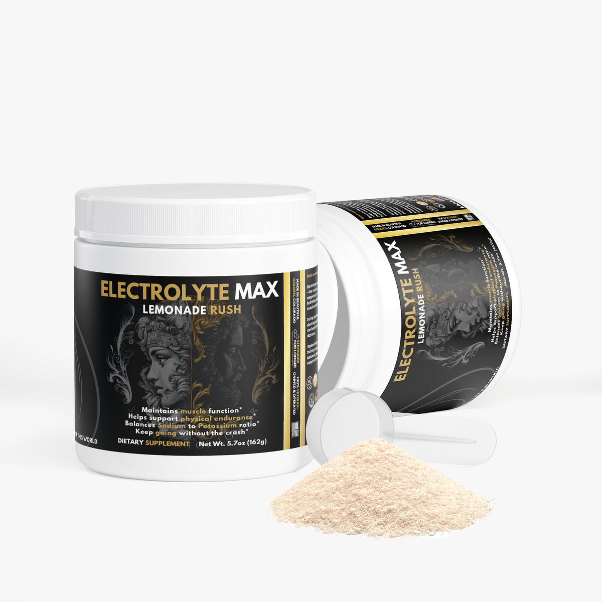 Electrolyte Max: Lemonade Rush Sugar-Free Electrolyte Drink Mix for Daily Hydration Support