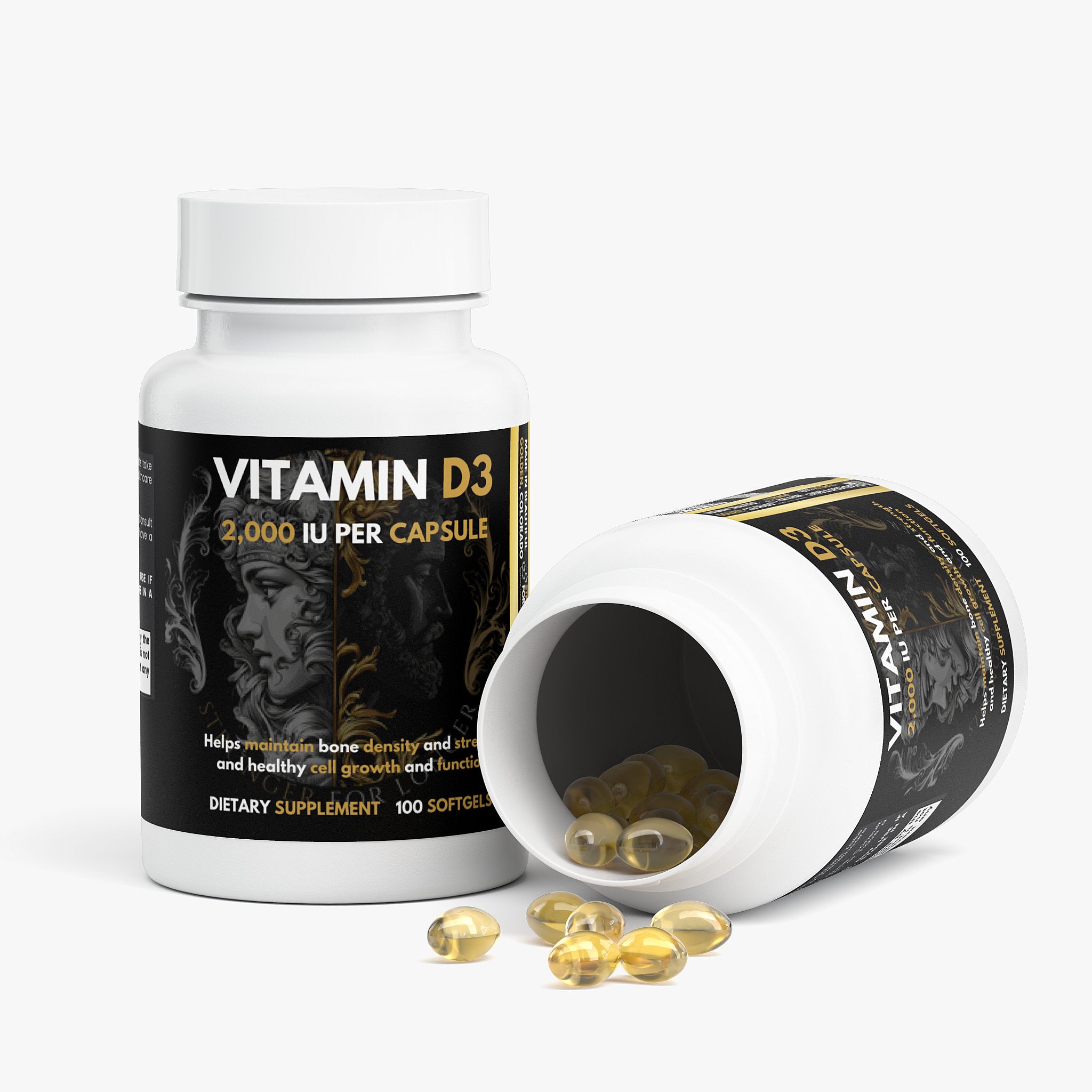Vitamin D3 - 2,000 IU: Heart, Bones & Brain Health