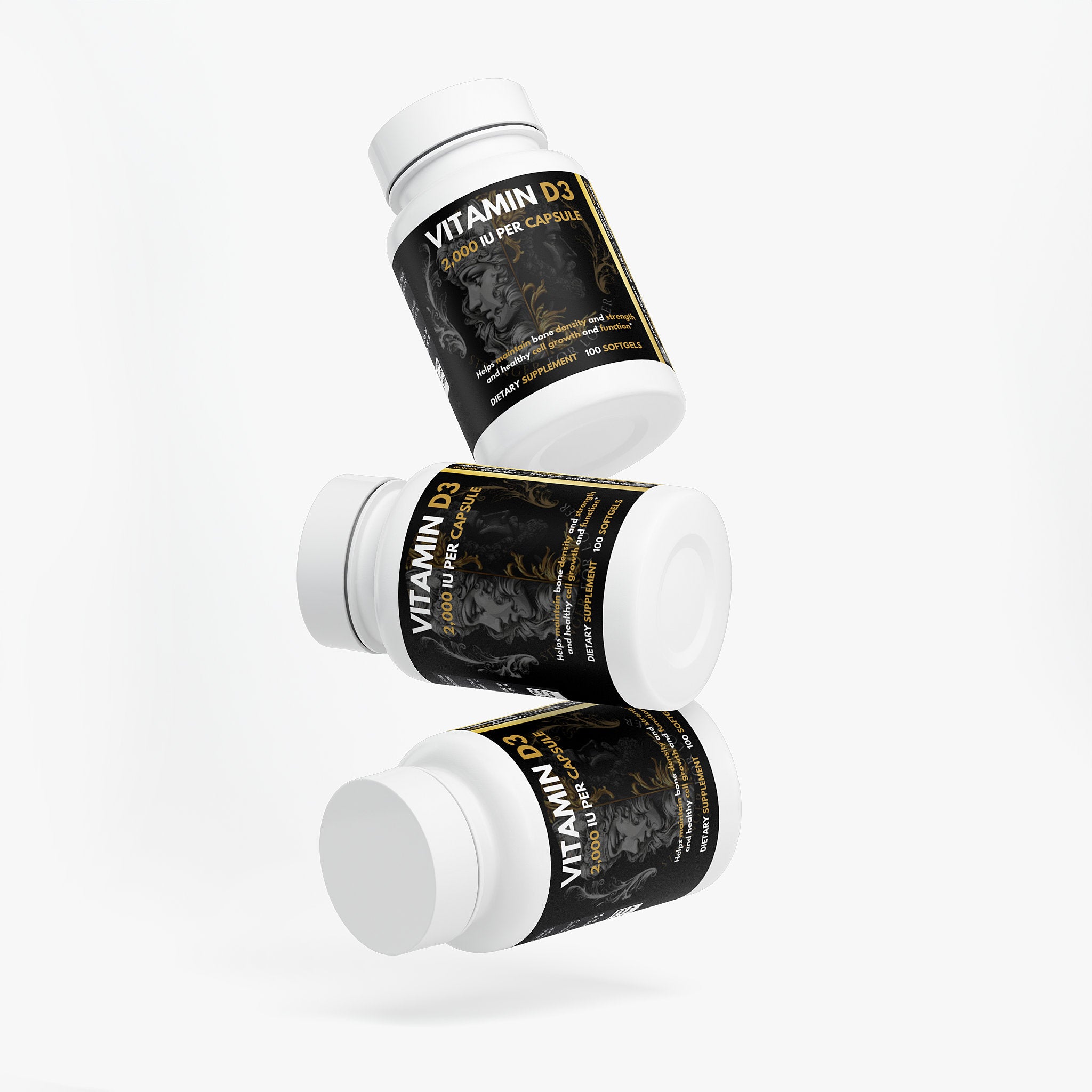 Vitamin D3 - 2,000 IU: Heart, Bones & Brain Health