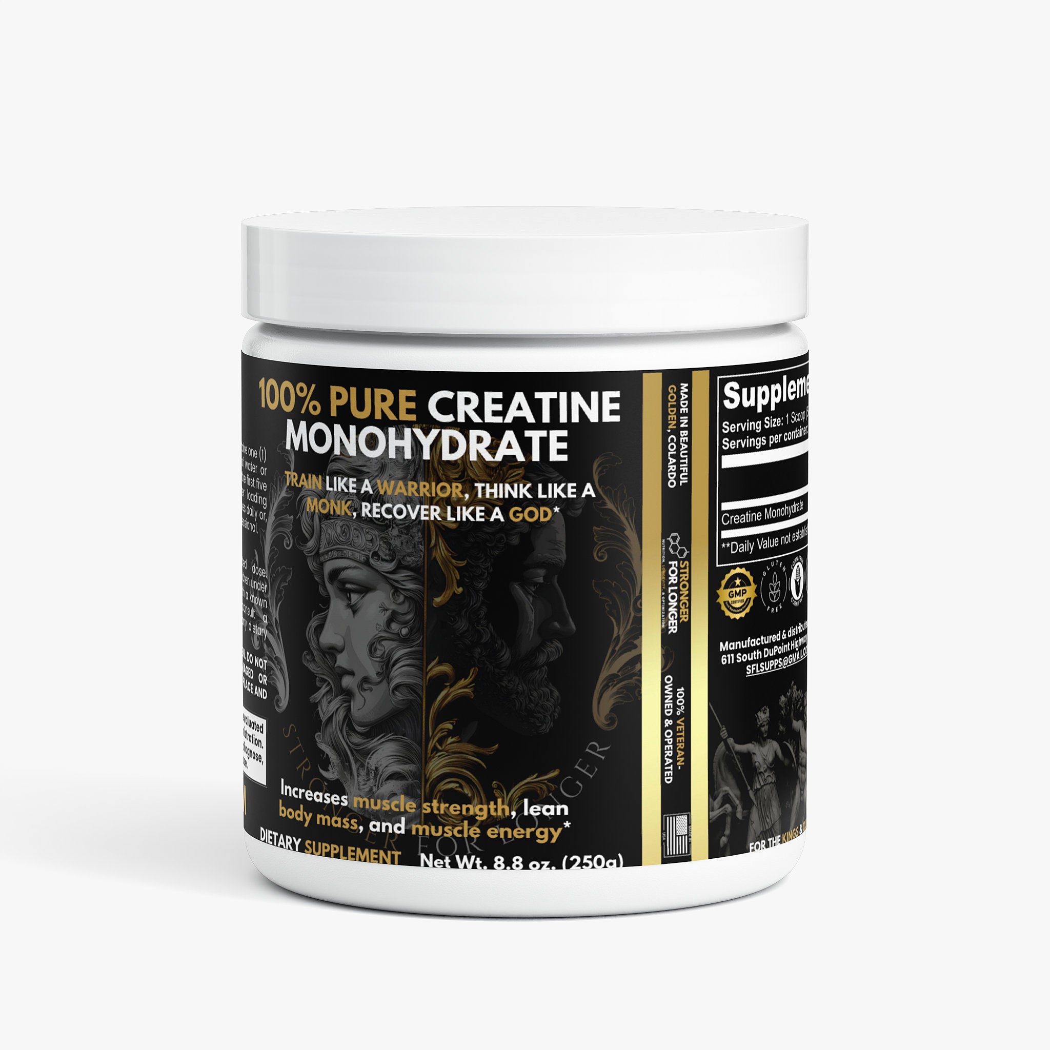 100% Pure & Natural Creatine Monohydrate: Power, Performance & Recovery Support