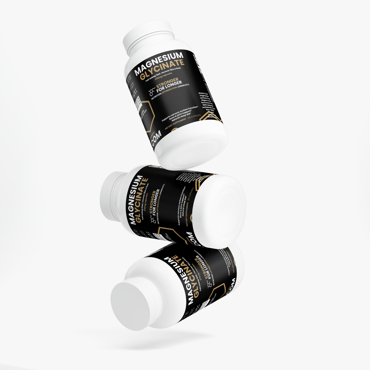 Magnesium Glycinate: 90 Capsules for Relaxation & Whole-Body Wellness Support