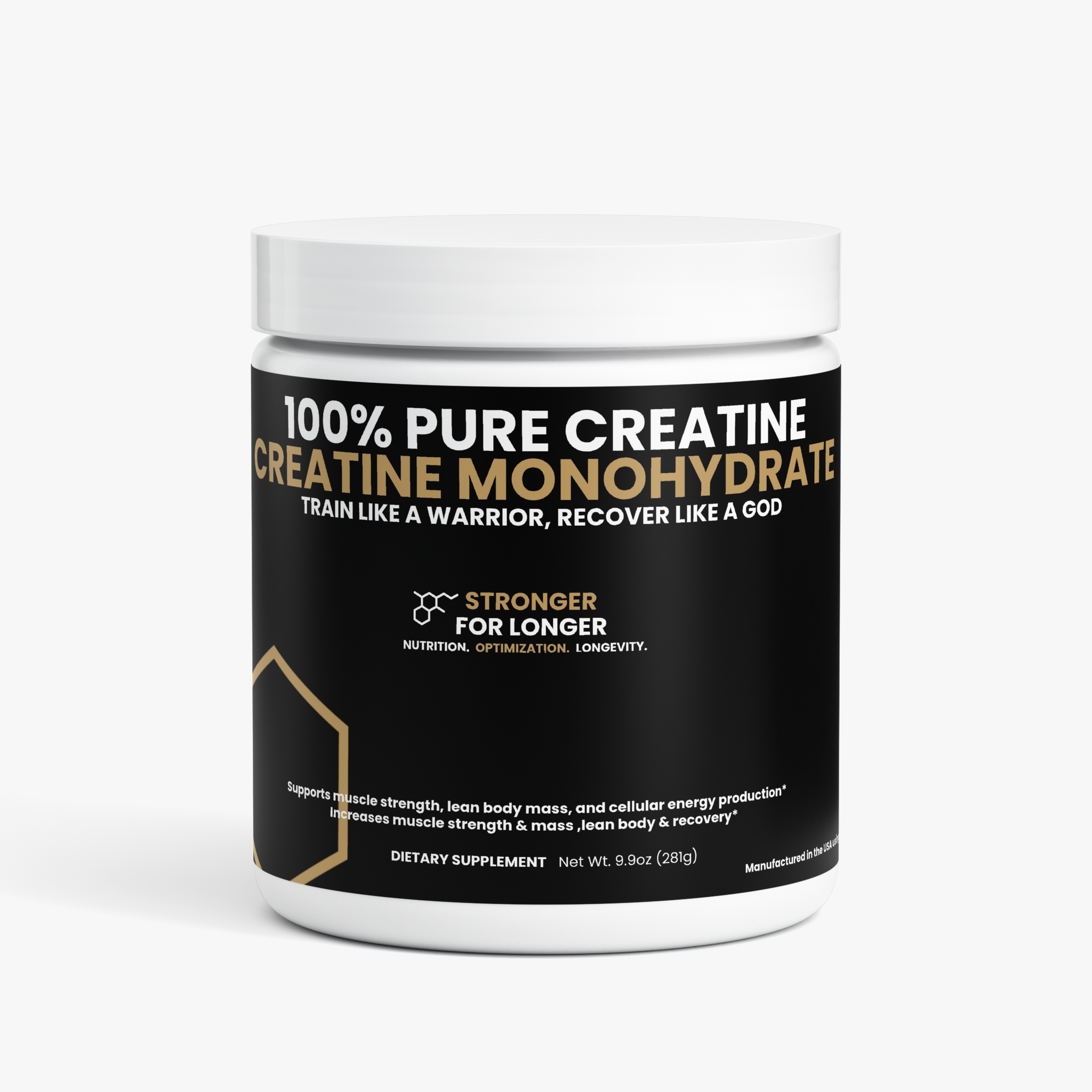 100% Pure & Natural Creatine Monohydrate: Power, Performance & Recovery Support