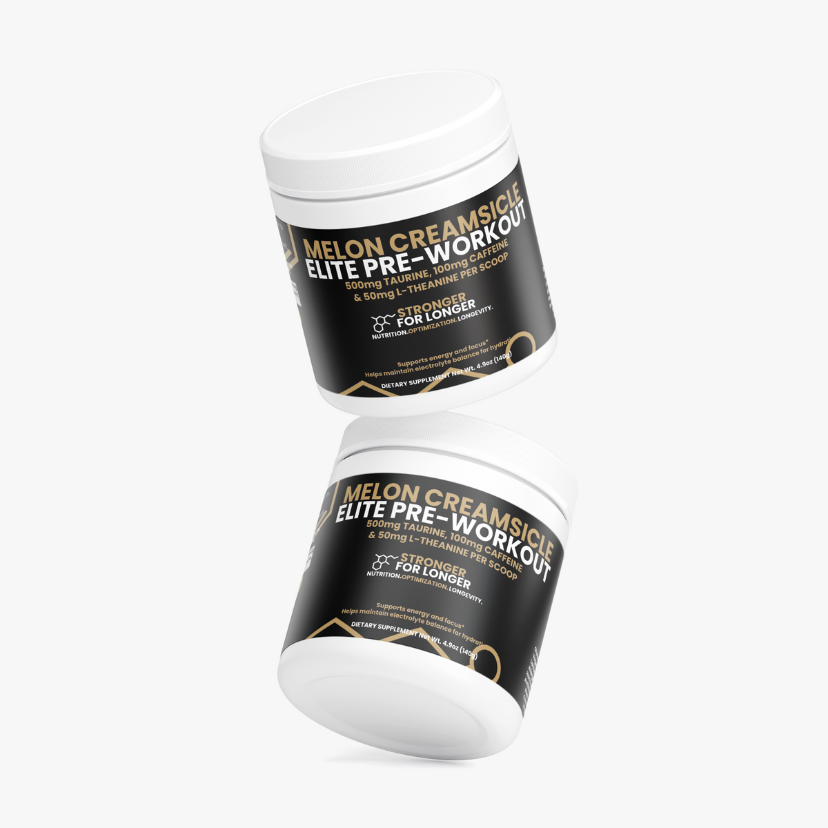 Melon Creamsicle Pre-Workout: Sugar-Free Green Tea Caffeine, L-Theanine & Electrolytes for Focus Support