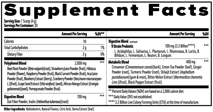 Red Reign Superfood Daily Defense: Shilajit, Beets, Acai & Probiotics