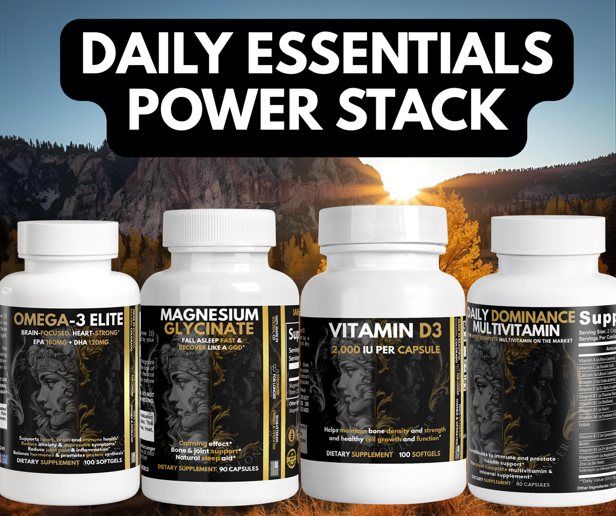 Daily Essentials Power Stack: 4-Product Everyday Wellness Bundle