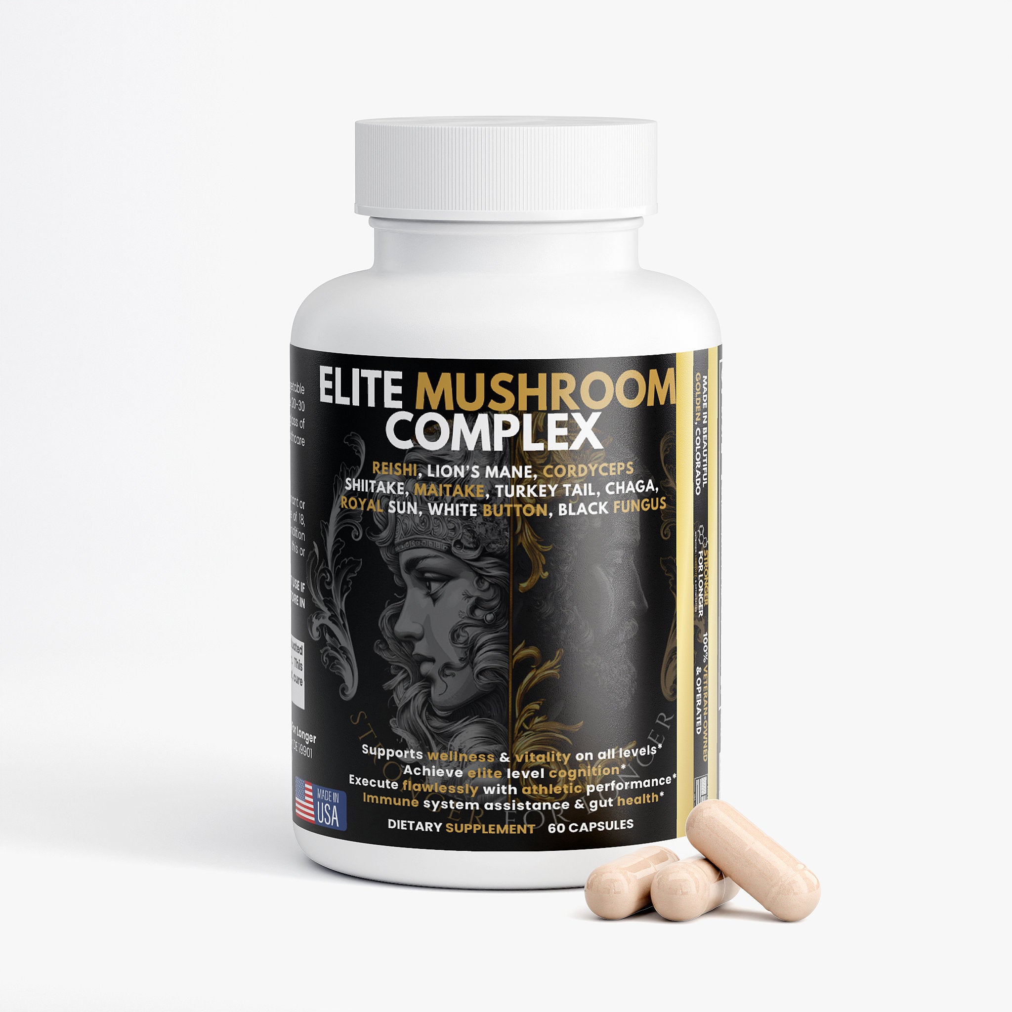 MindFuel Mushroom Nootropic Stack: 4-in-1 Daily Brain Optimizer