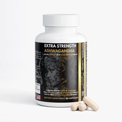 100% Pure Ashwagandha with KSM-66: Anxiety & Stress Relief