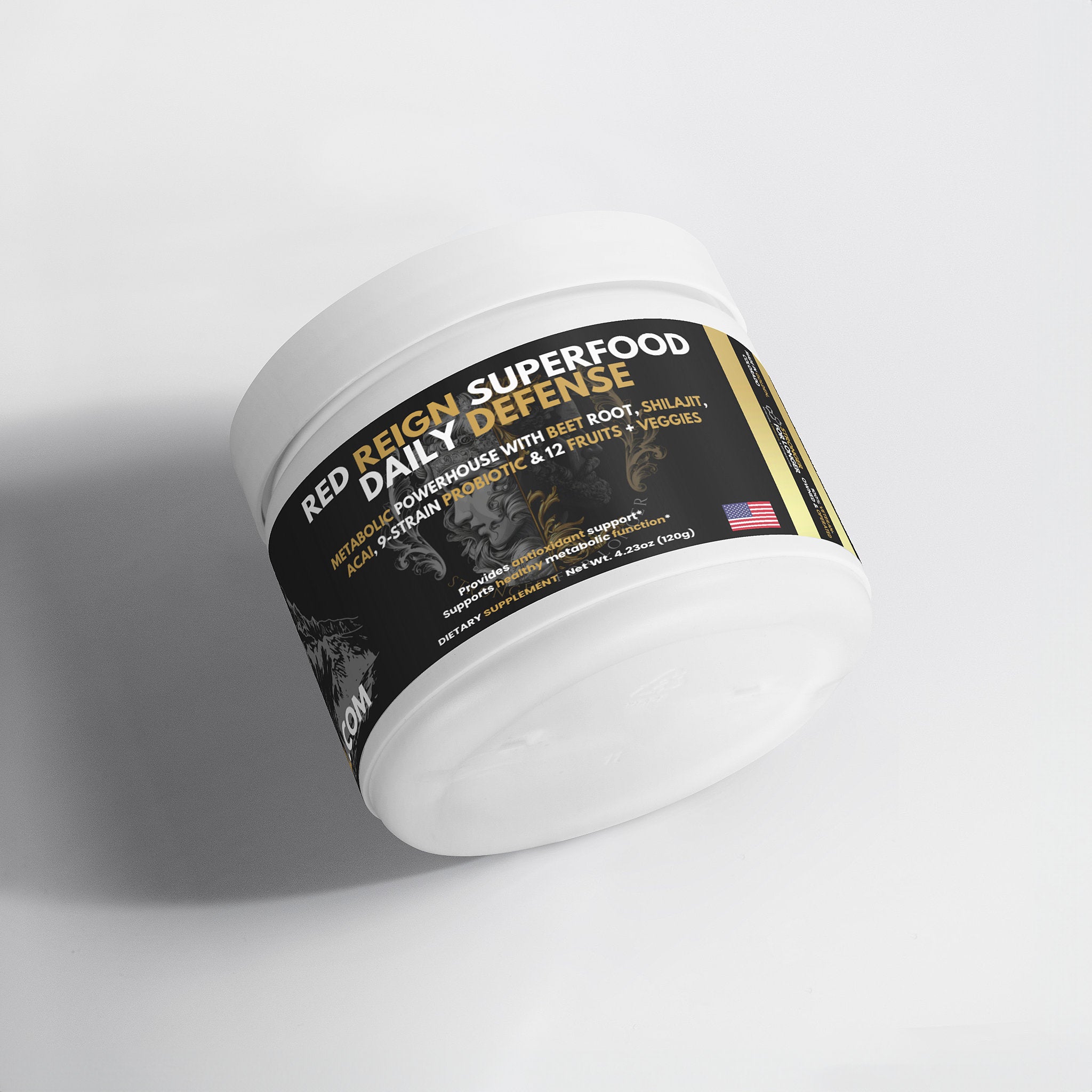 Red Reign Superfood Daily Defense: Shilajit, Beets, Acai & Probiotics