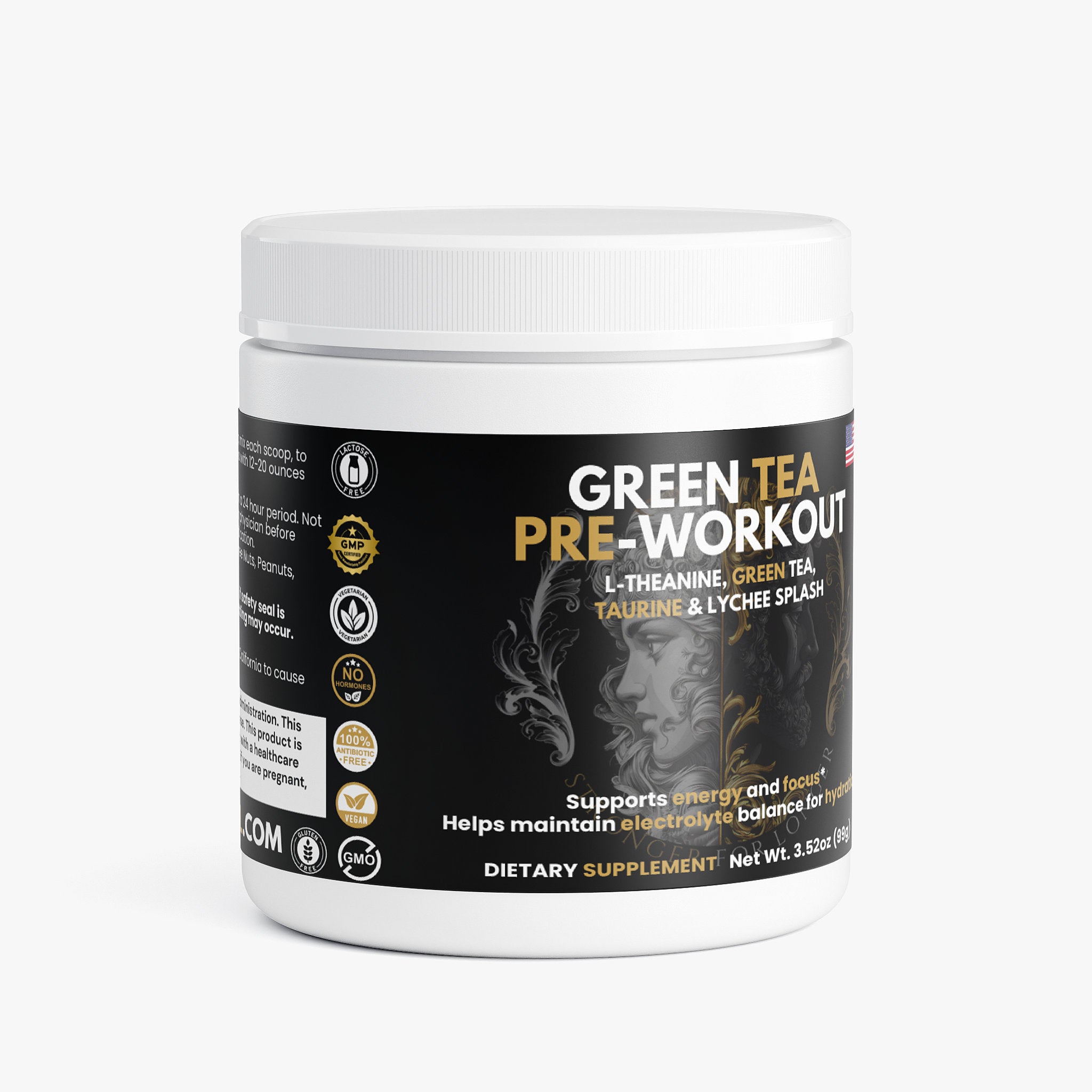 Green Tea Pre-Workout: L-Theanine, Taurine & Caffeine