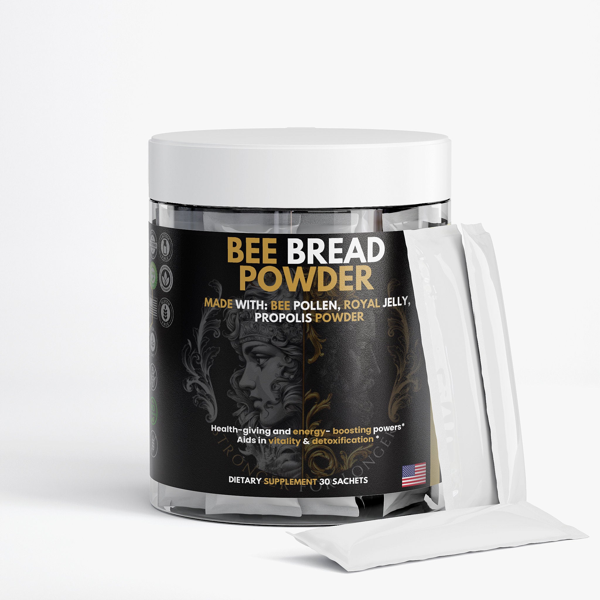 Bee Bread Superfood Powder Sticks: Energy, Endurance & Immunity