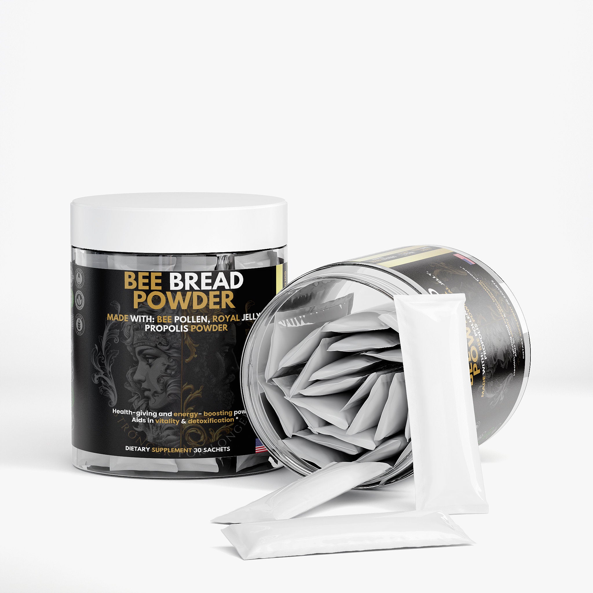 Bee Bread Superfood Powder Sticks: Energy, Endurance & Immunity