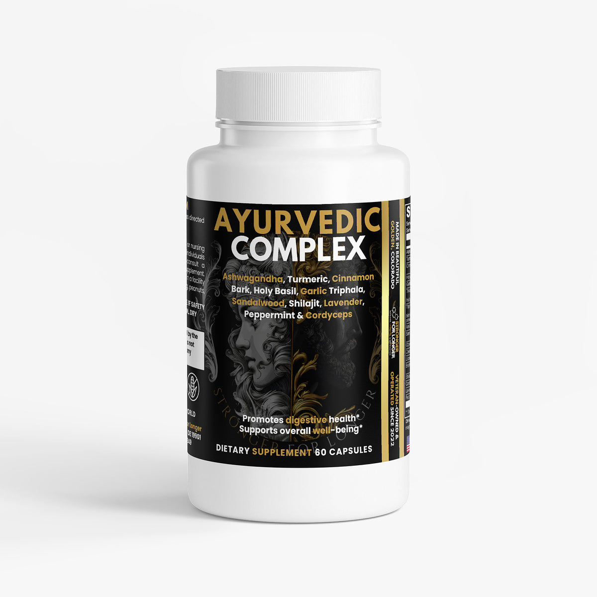 Ayurvedic Complex: 60 Capsules for Daily Vitality, Focus & Balance Support