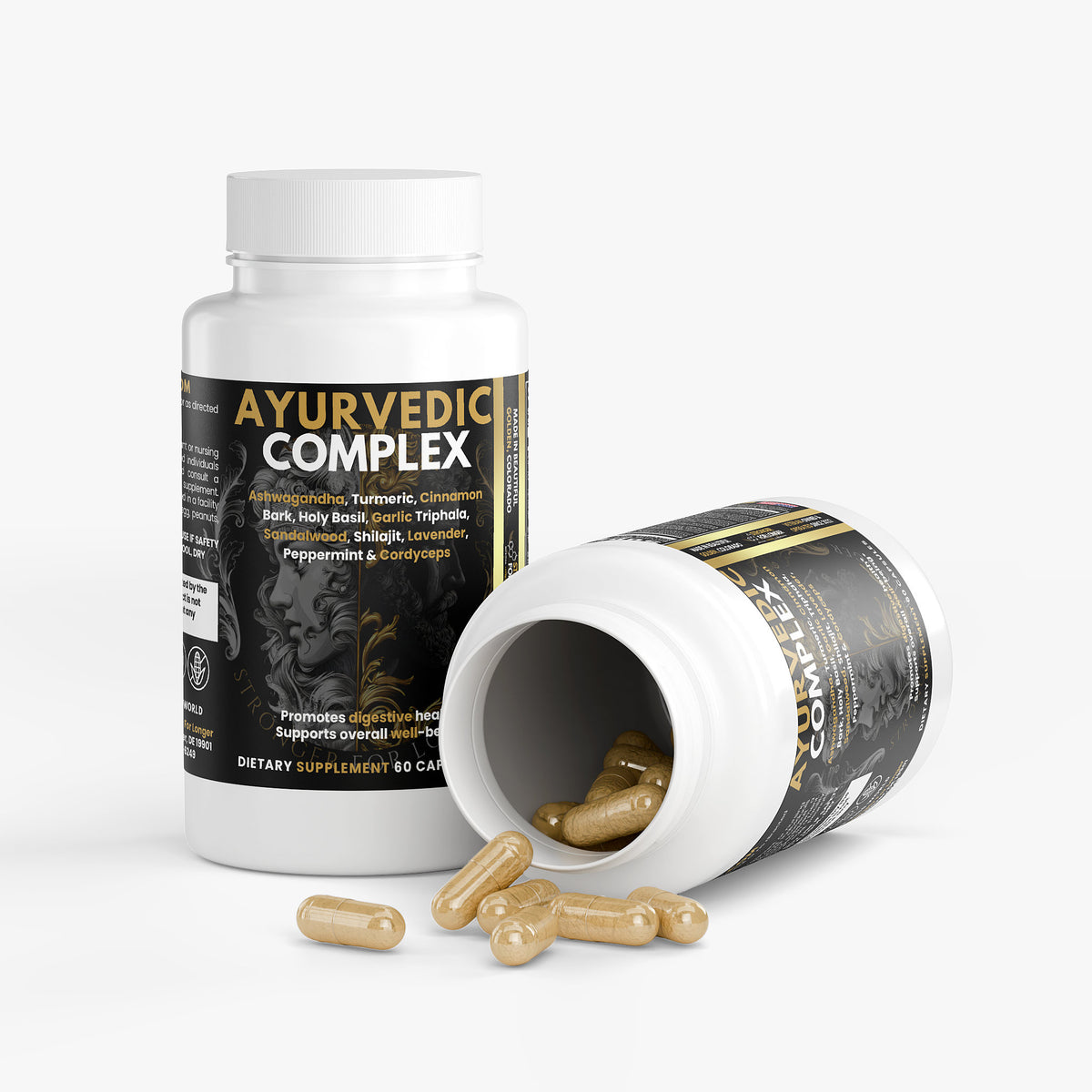 Ayurvedic Complex: 60 Capsules for Daily Vitality, Focus & Balance Support