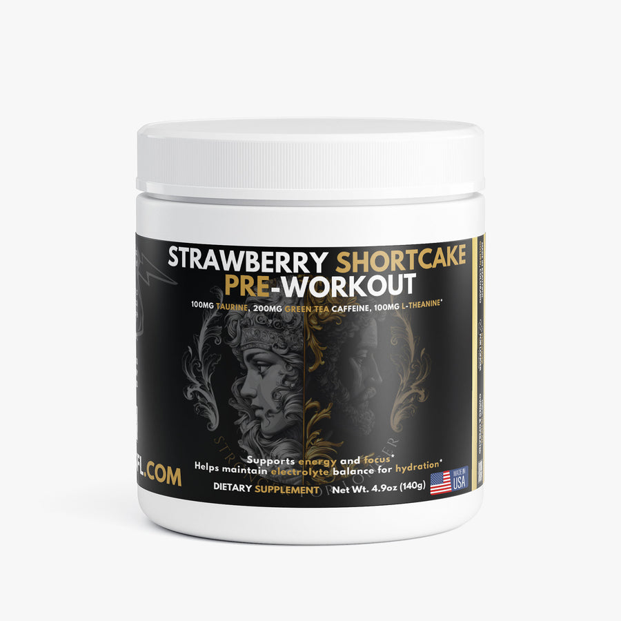 Strawberry Shortcake Pre-Workout: 200 mg Caffeine, Beta-Alanine & L-Citrulline for Energy & Focus Support