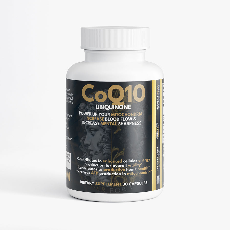 CoQ10 Ubiquinone: 30 Veggie Capsules for Heart Health & Cellular Energy Support
