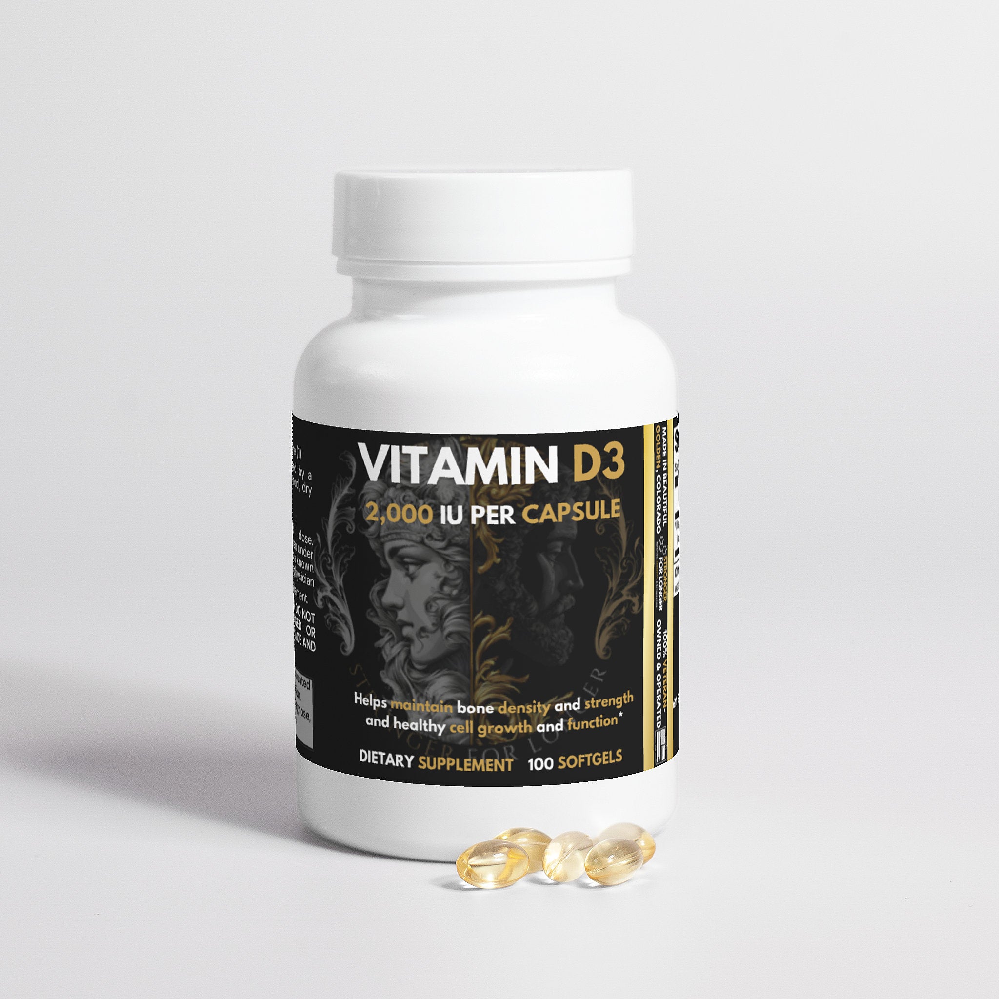 Vitamin D3 - 2,000 IU: Heart, Bones & Brain Health