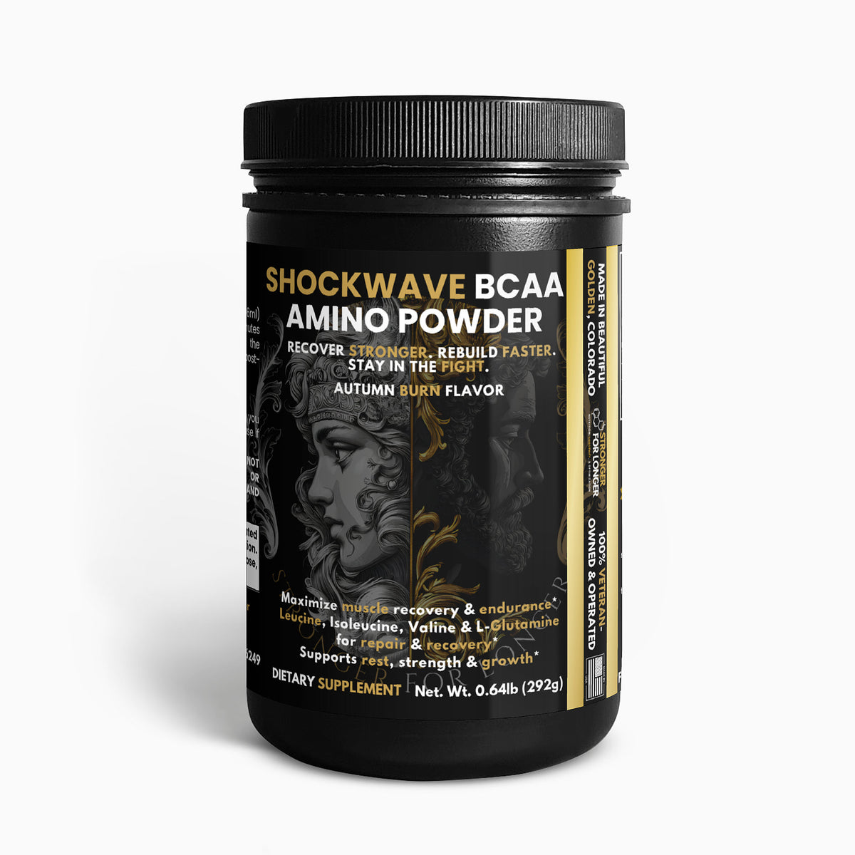 BCAA Shock Powder: Autumn Burn Aminos with L-Glutamine & Electrolytes for Recovery Support