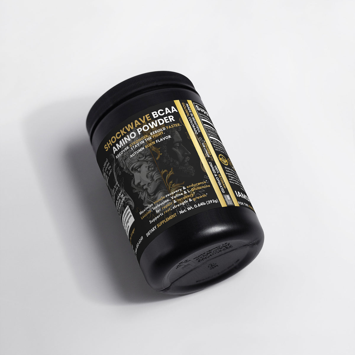 BCAA Shock Powder: Autumn Burn Aminos with L-Glutamine & Electrolytes for Recovery Support