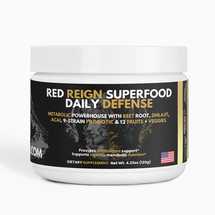 Red Reign Superfood: Reds Powder with Shilajit, Beets, Acai & Probiotics