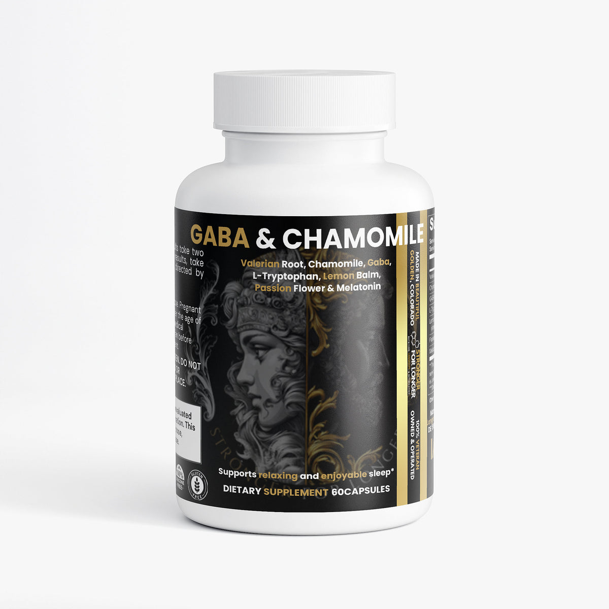 Perfect Sleep Formula: 60 Capsules with GABA, Chamomile & Valerian for Restful Sleep Support