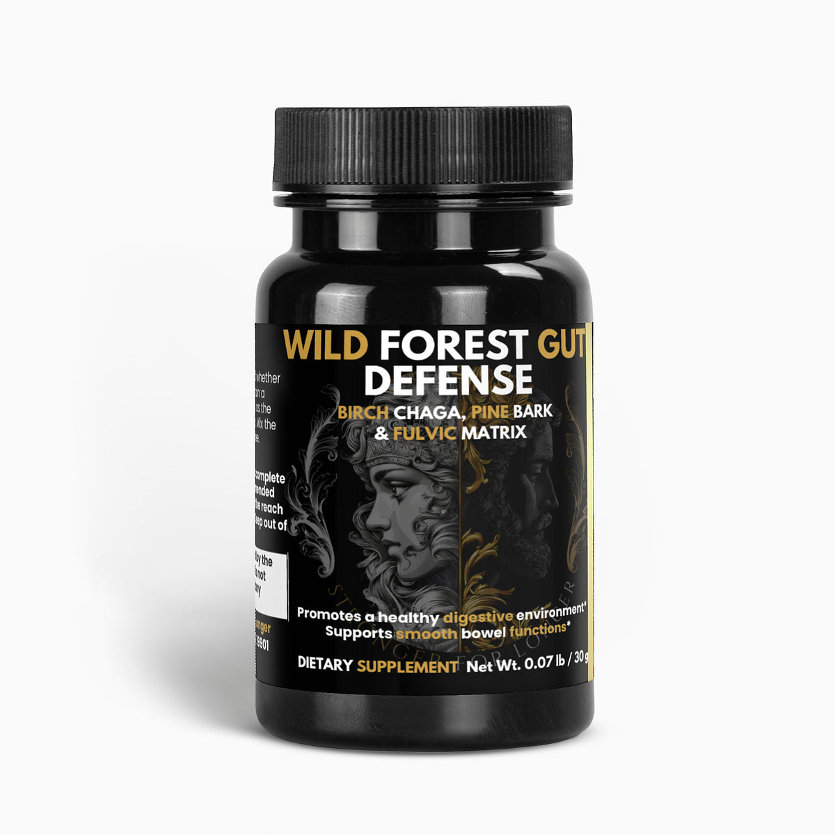 Wild Forest Gut Defense: Chaga, Pine Bark & Fulvic Acid Powder for Digestive Support
