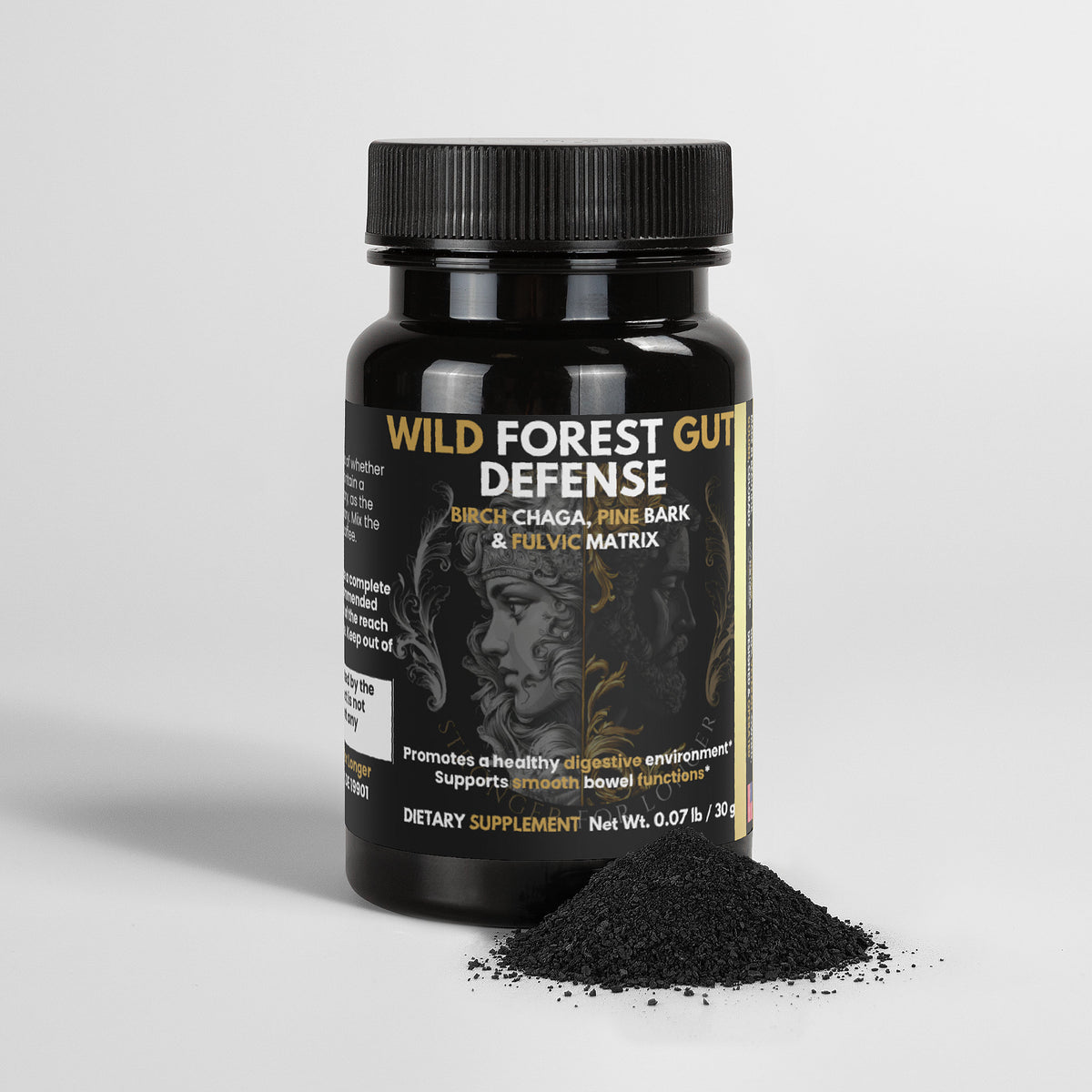 Wild Forest Gut Defense: Chaga, Pine Bark & Fulvic Acid Powder for Digestive Support
