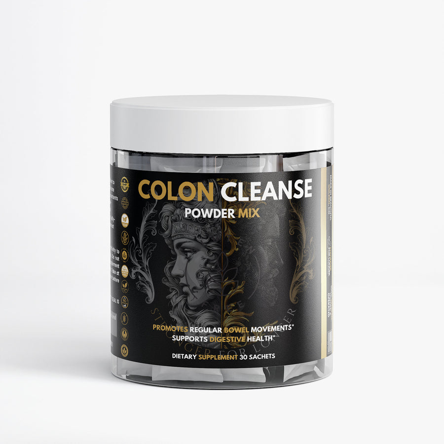 Colon Support Powder Sticks: 30 Sachets for Digestive Regularity Support