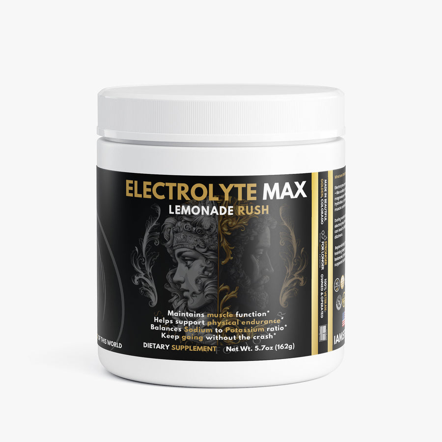 Electrolyte Max: Lemonade Rush Sugar-Free Electrolyte Drink Mix for Daily Hydration Support