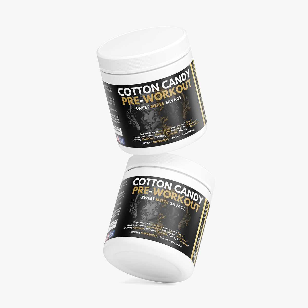 Cotton Candy Pre-Workout: Sugar-Free Energy, Focus & Hydration Support Powder