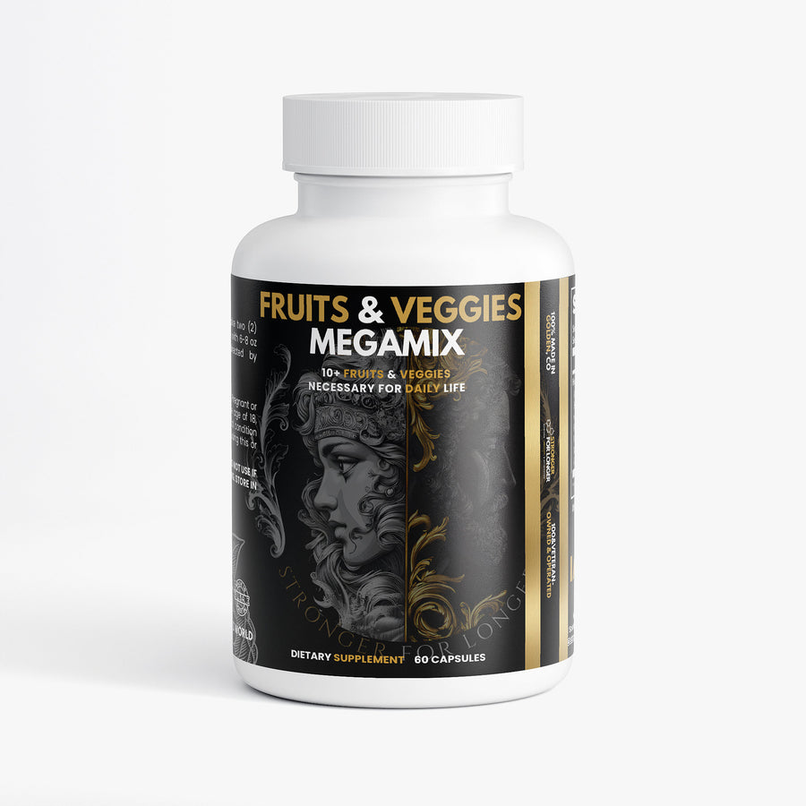 Fruits & Veggies MegaMix: 60 Capsules of Whole Food Powders for Daily Antioxidant Support