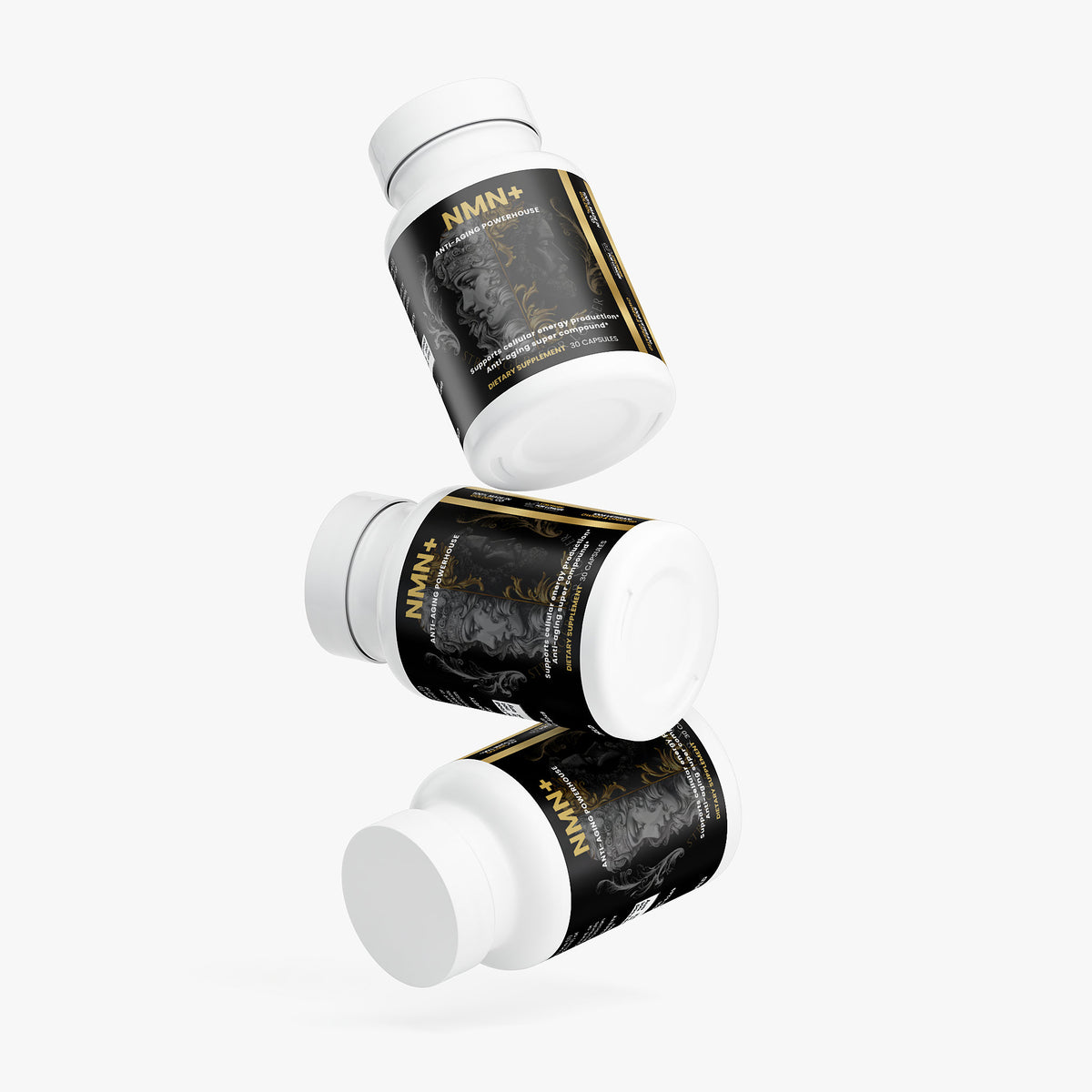 NMN+: 30 Vegetable Capsules with 500 mg NMN for Healthy Aging & Cellular Energy Support