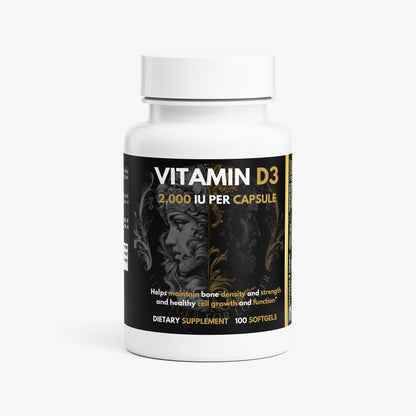 Vitamin D3 - 2,000 IU: Heart, Bones & Brain Health