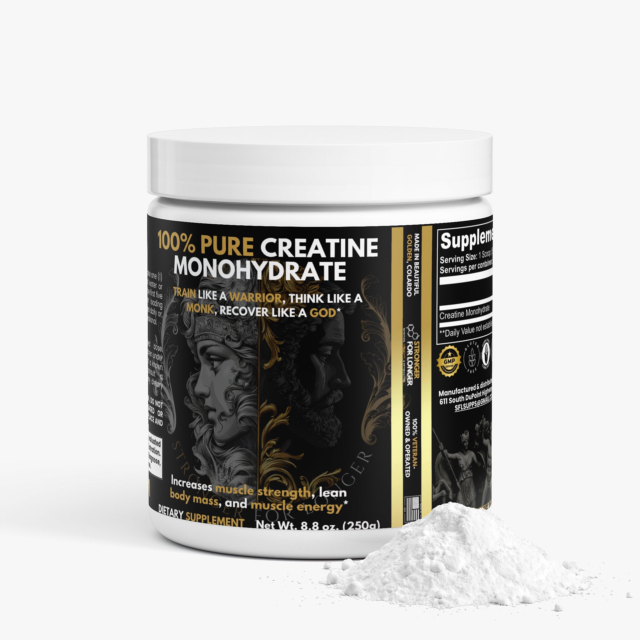 100% Pure & Natural Creatine Monohydrate: Power, Performance & Recovery Support
