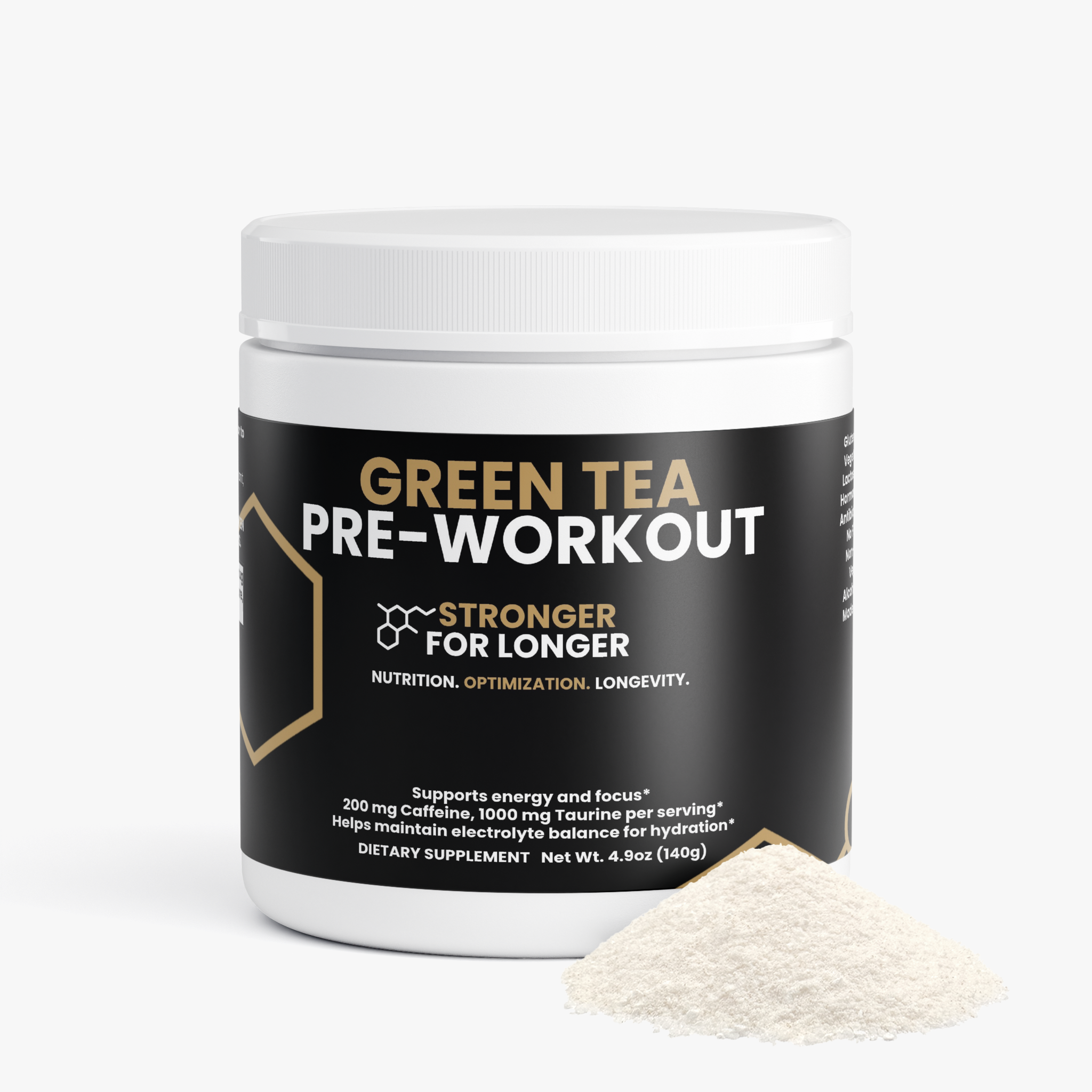 Green Tea Pre-Workout: L-Theanine, Taurine & Caffeine