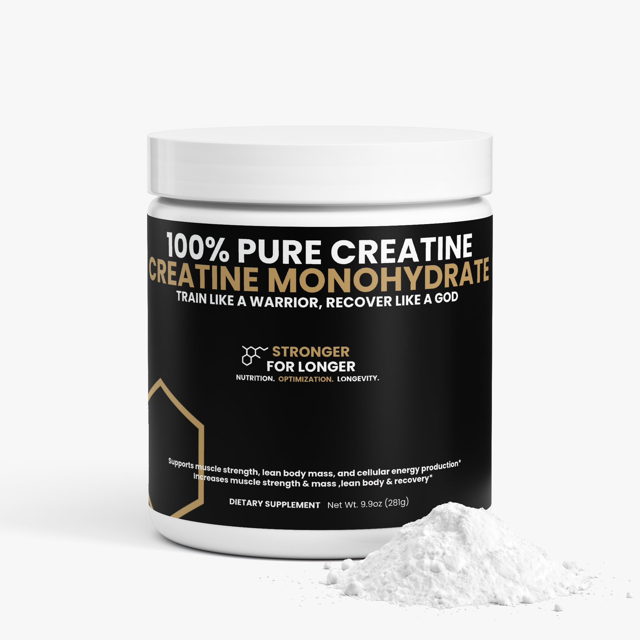 100% Pure & Natural Creatine Monohydrate: Power, Performance & Recovery Support