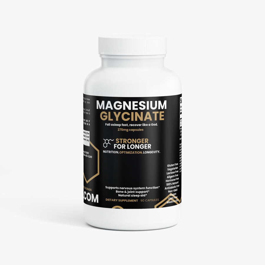Magnesium Glycinate: 90 Capsules for Relaxation & Whole-Body Wellness Support
