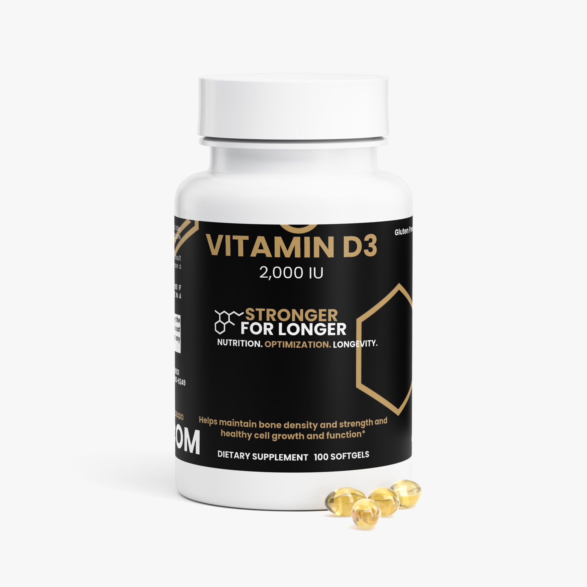 Vitamin D3 - 2,000 IU: Heart, Bones & Brain Health