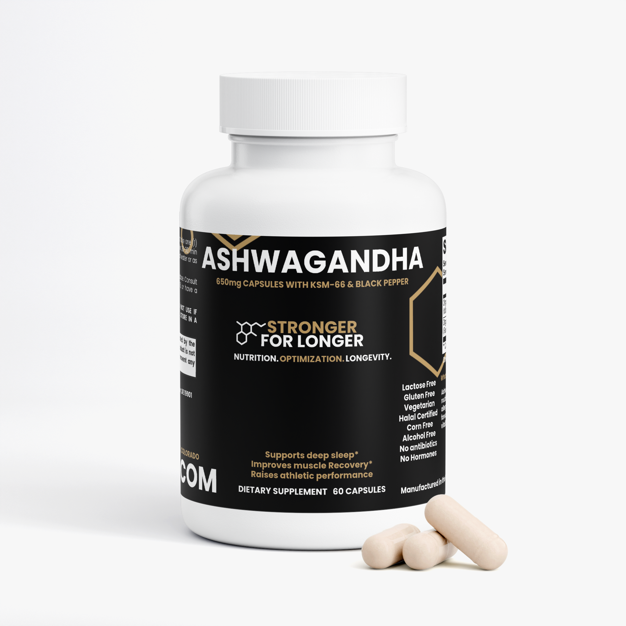 100% Pure Ashwagandha with KSM-66: Anxiety & Stress Relief