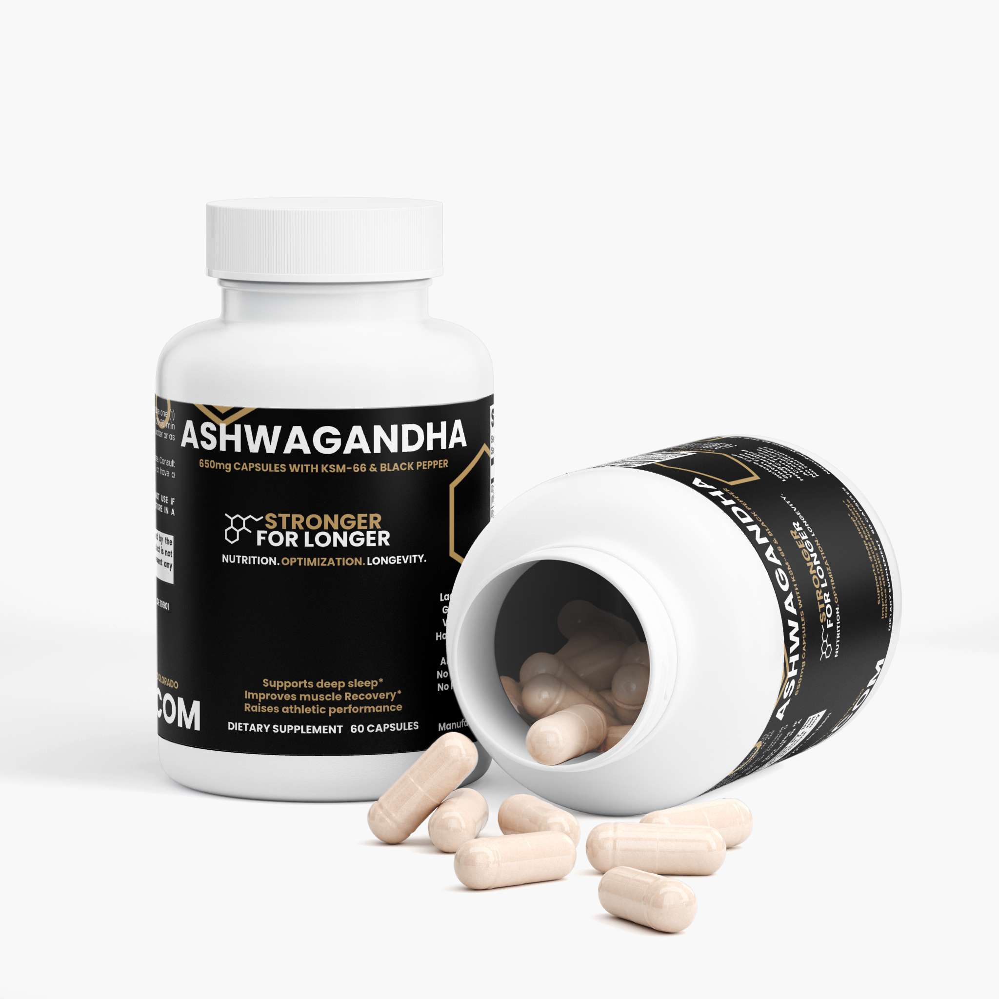 100% Pure Ashwagandha with KSM-66: Anxiety & Stress Relief