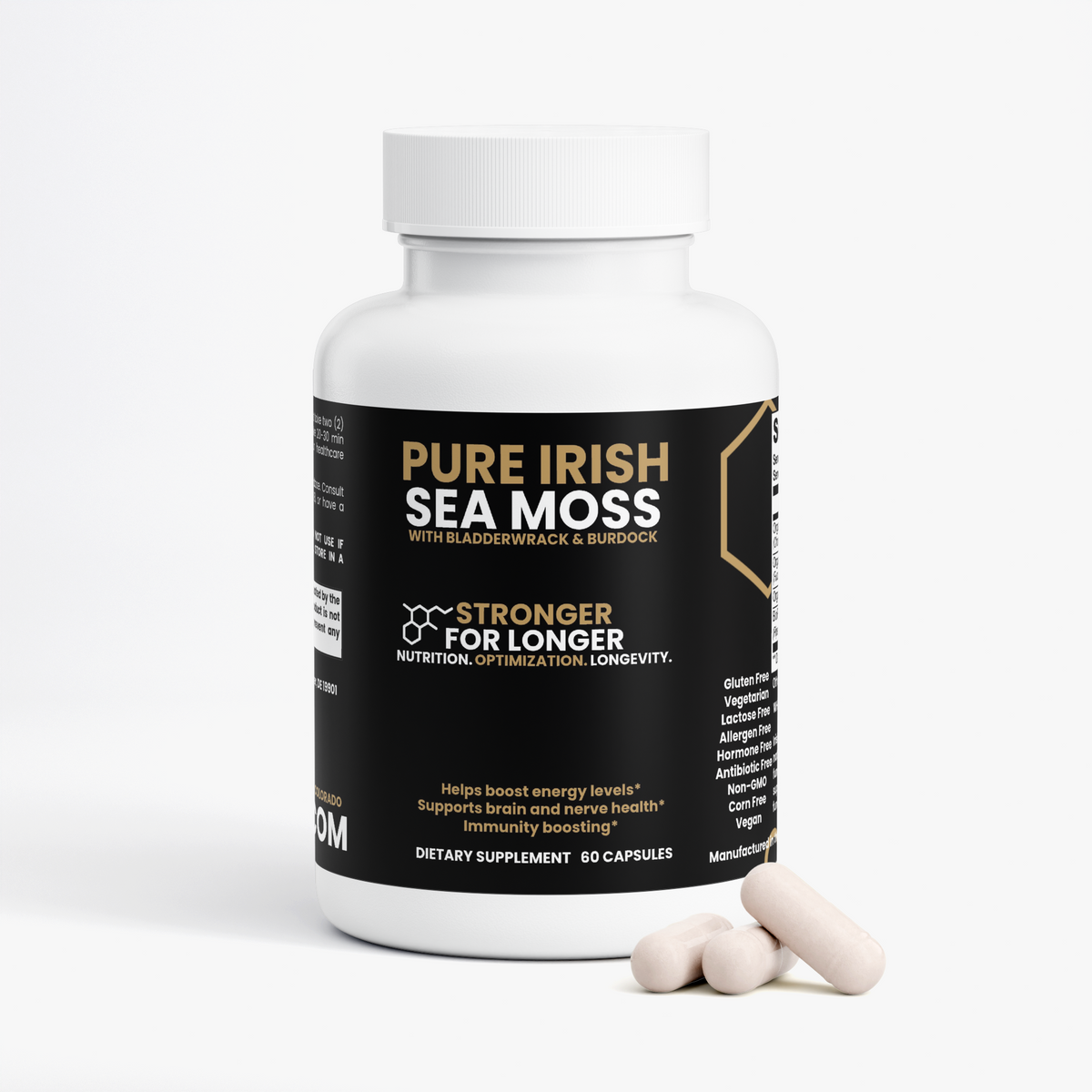 Pure Irish Sea Moss, Burdock & Bladderwrack